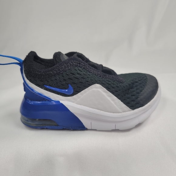 Nike Air Max Motion 2 Black and Blue Sneakers Size 3C - Picture 3 of 8